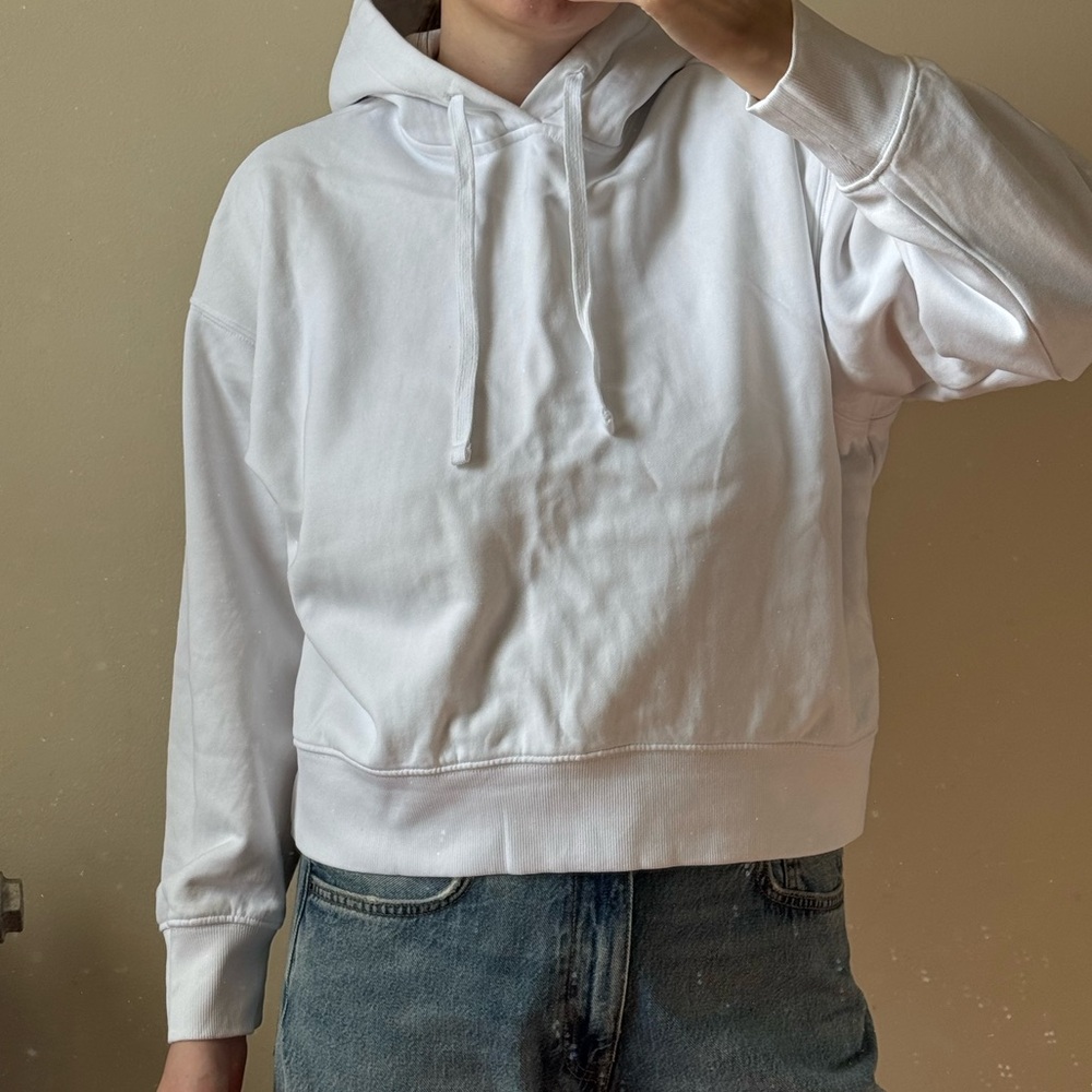 COS Soft and comfy white hoodie / Size S